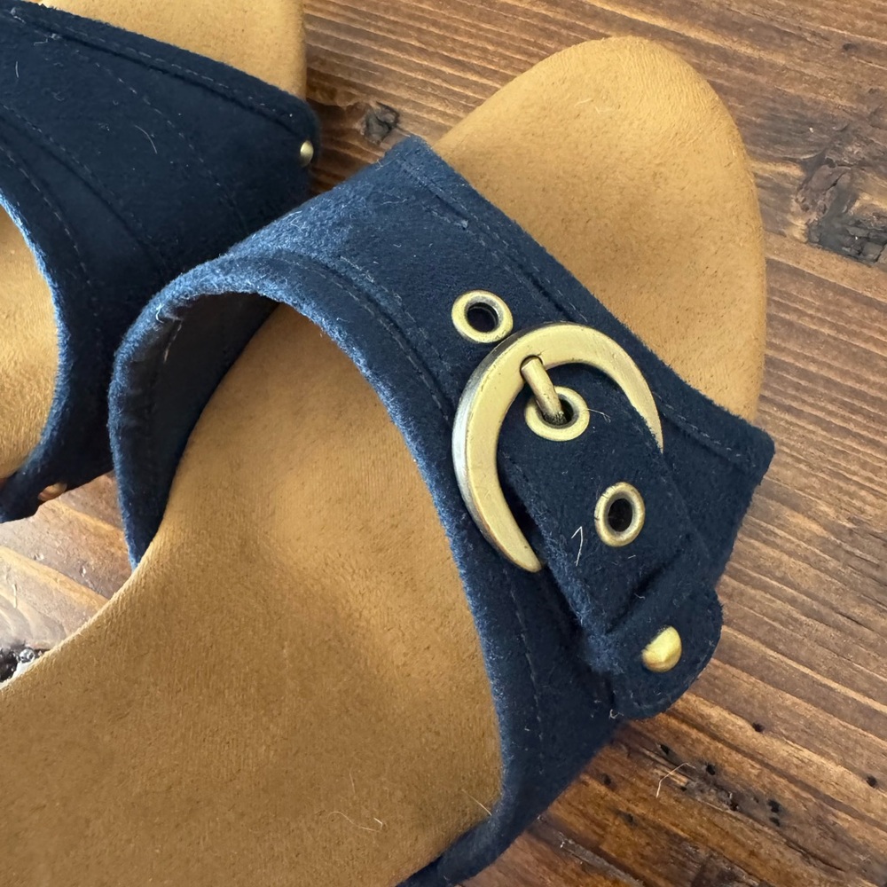 Worthington Navy and Tan Slide Sandals - Picture 6 of 10